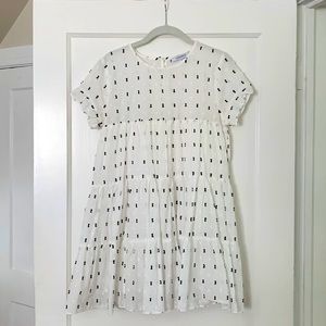 Olivaceous “Pop By White” Print Dress